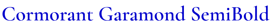 Cormorant Garamond SemiBold шрифт